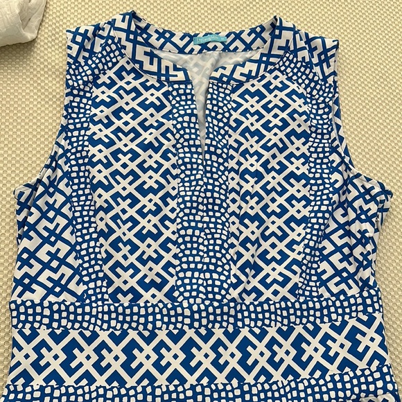 Blue and white J. McLaughlin dress, size medium - Picture 2 of 6